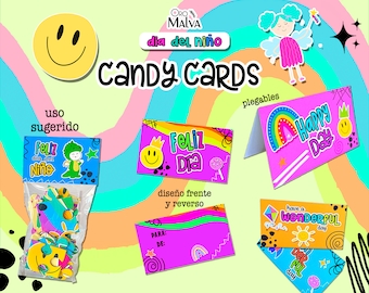 Children's Day candy cards, personalized gift cards, tags