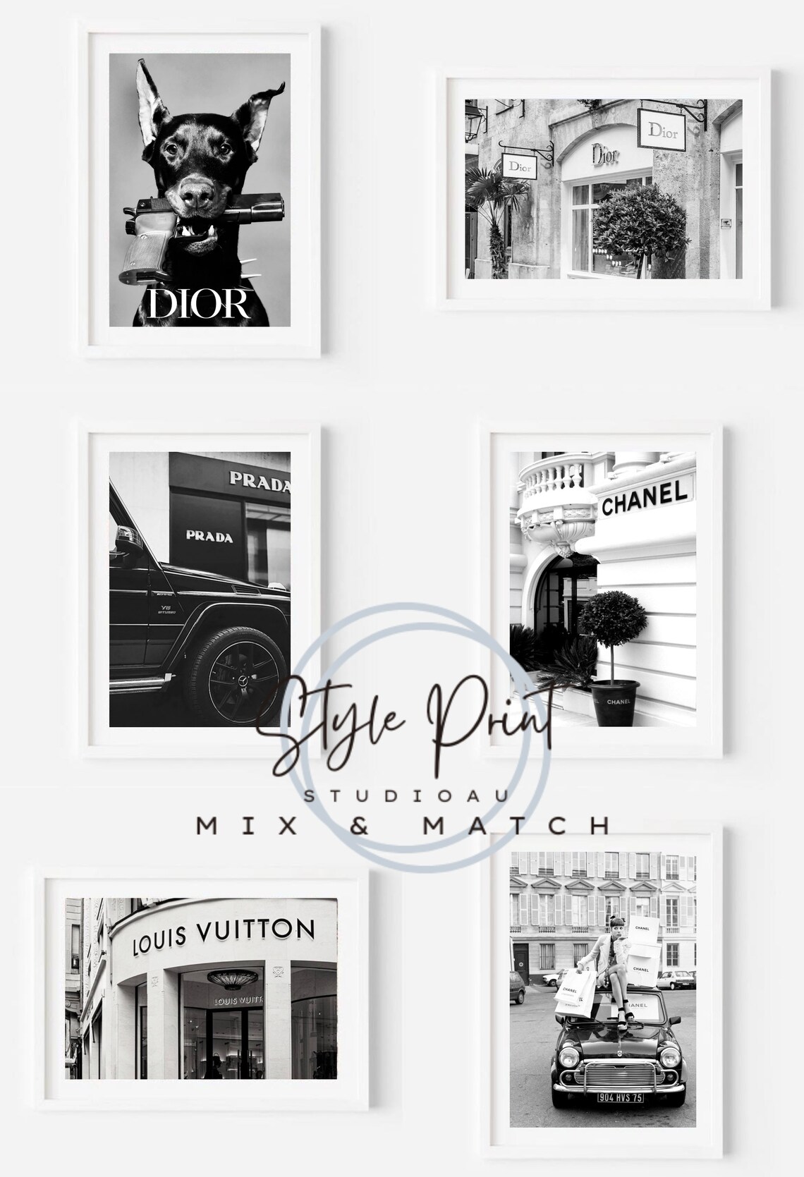 Black and White Fashion Print, Wall Art Poster Etsy Canada