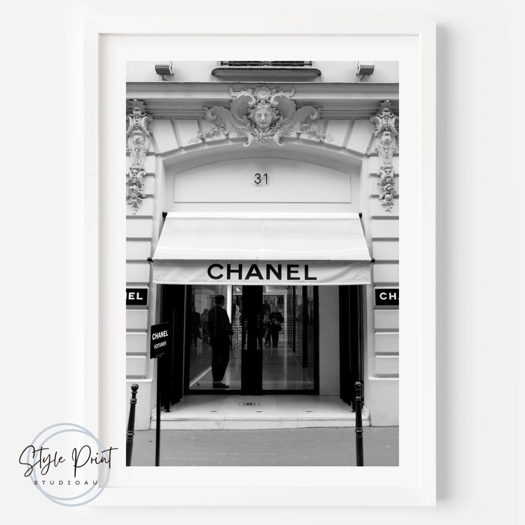 Black and White Fashion Wall Art Poster Etsy