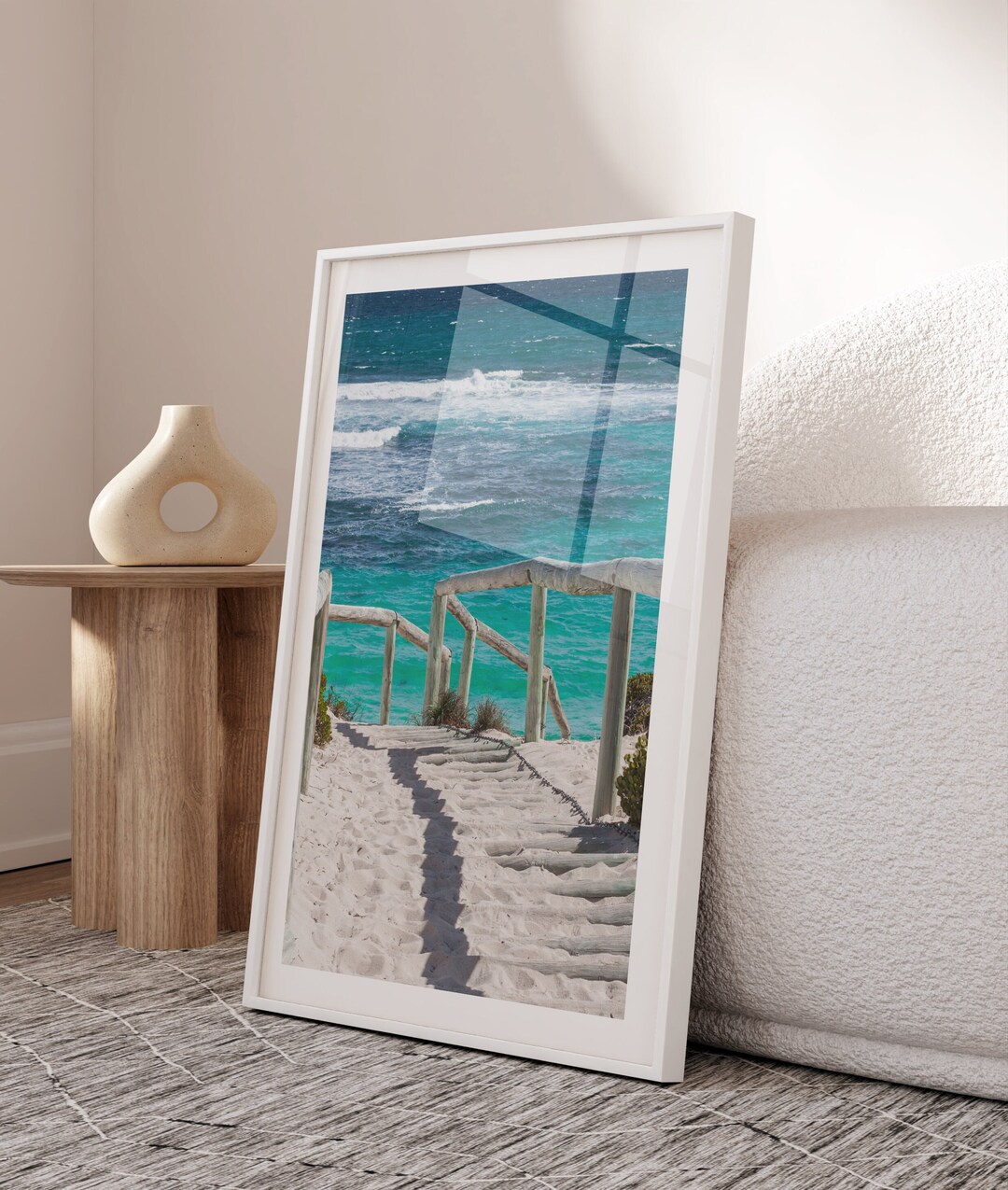 Estampe Murale Vie Marine N°10 - Corail, Mer, Décor Côtier Brun, Reproduction D'art