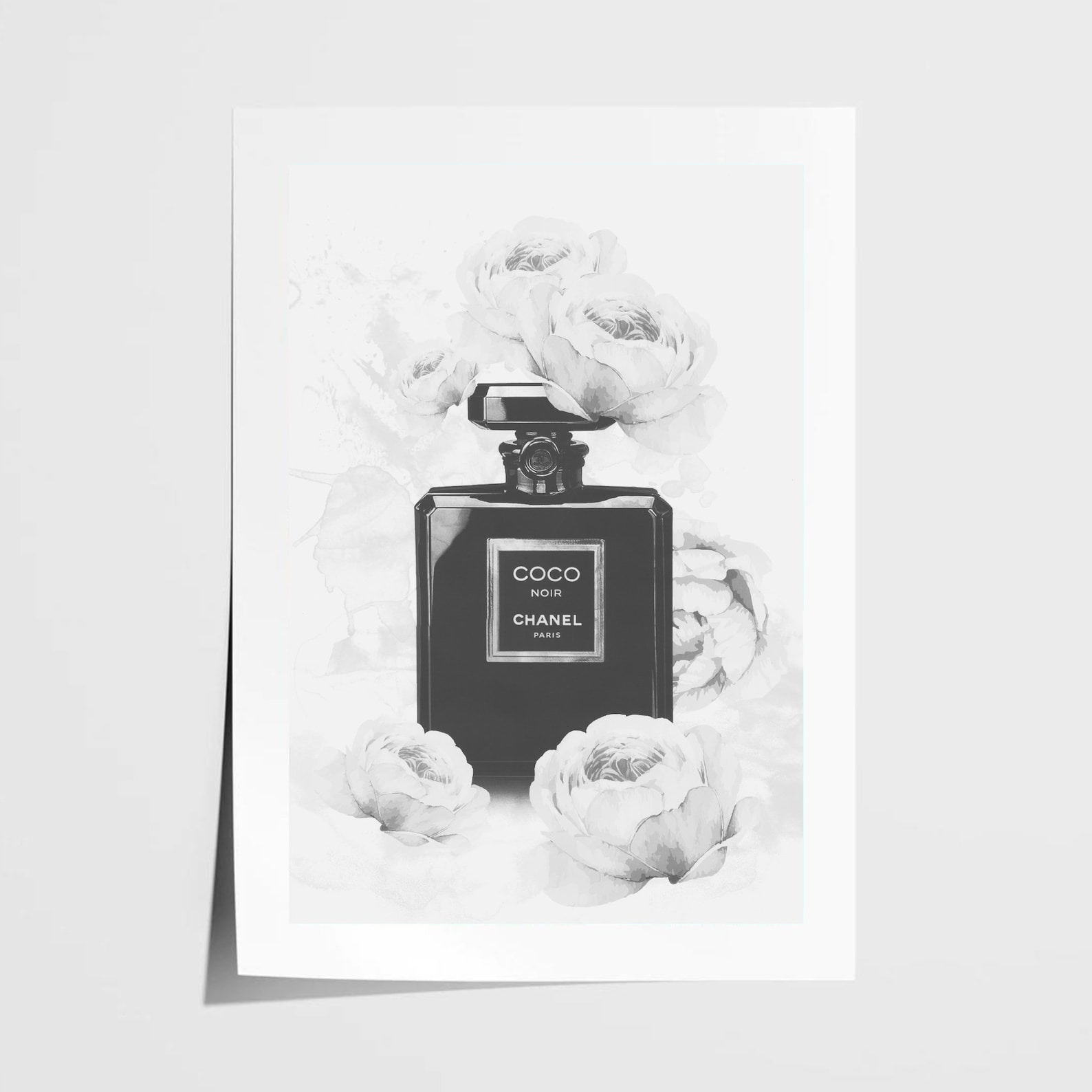 Black and White Fashion Wall Art Poster Etsy