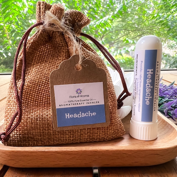 Headache Essential Oil Aromatherapy Nasal Inhaler | Holistic Aid | Self Care