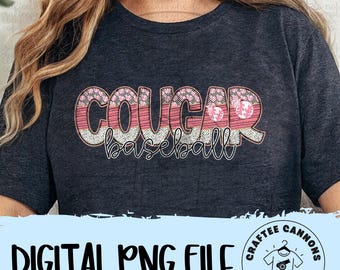 Cougar Baseball PNG: Download digitale dello spirito di squadra