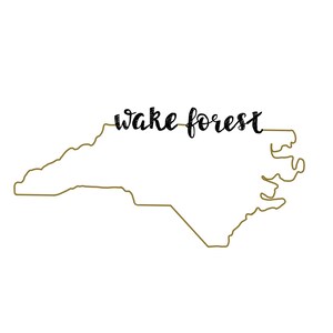 Wake Forest University North Carolina Karte