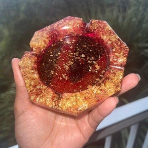 Glitter Resin Ashtray
