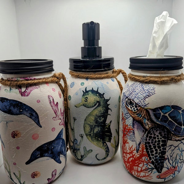 Soap Dispenser Set Etsy