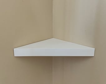 Estantes flotantes de esquina gruesos, estante de esquina, monitor de bebé, estante para cámara de seguridad, estante de cocina, mesa de computadora, organizador triangular