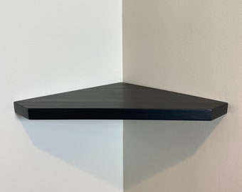 Estantes de esquina pentagonales, estante de esquina, cámara para el hogar, estante flotante personal, oficina en casa de madera noble, seguridad espacial, monitor de bebé para decoración del hogar