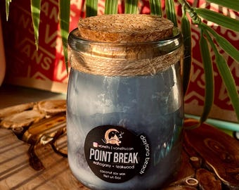 Point Break Coconut Soy Wax Surf Candle Fire Pet