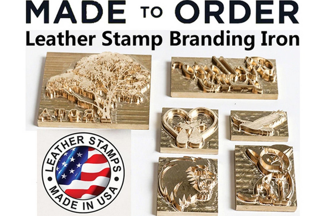 Custom Made Leather Stamp Branding Ironcustom Leather Stamp Etsy