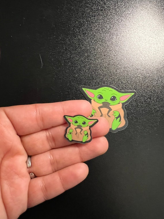 Waterproof Grogu baby Yoda Eating Frog Vinyl Sticker Etsy Ireland