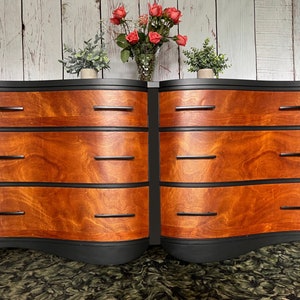SOLD Black And Bare Dresser