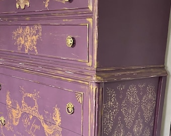 SOLD Purple Butlers Dresser…