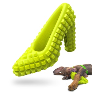 Dog Chew Toys for Aggressive Chewers - Treat Dispensing Chew Shoe Interactive Small Medium Dog Puzzle Toys