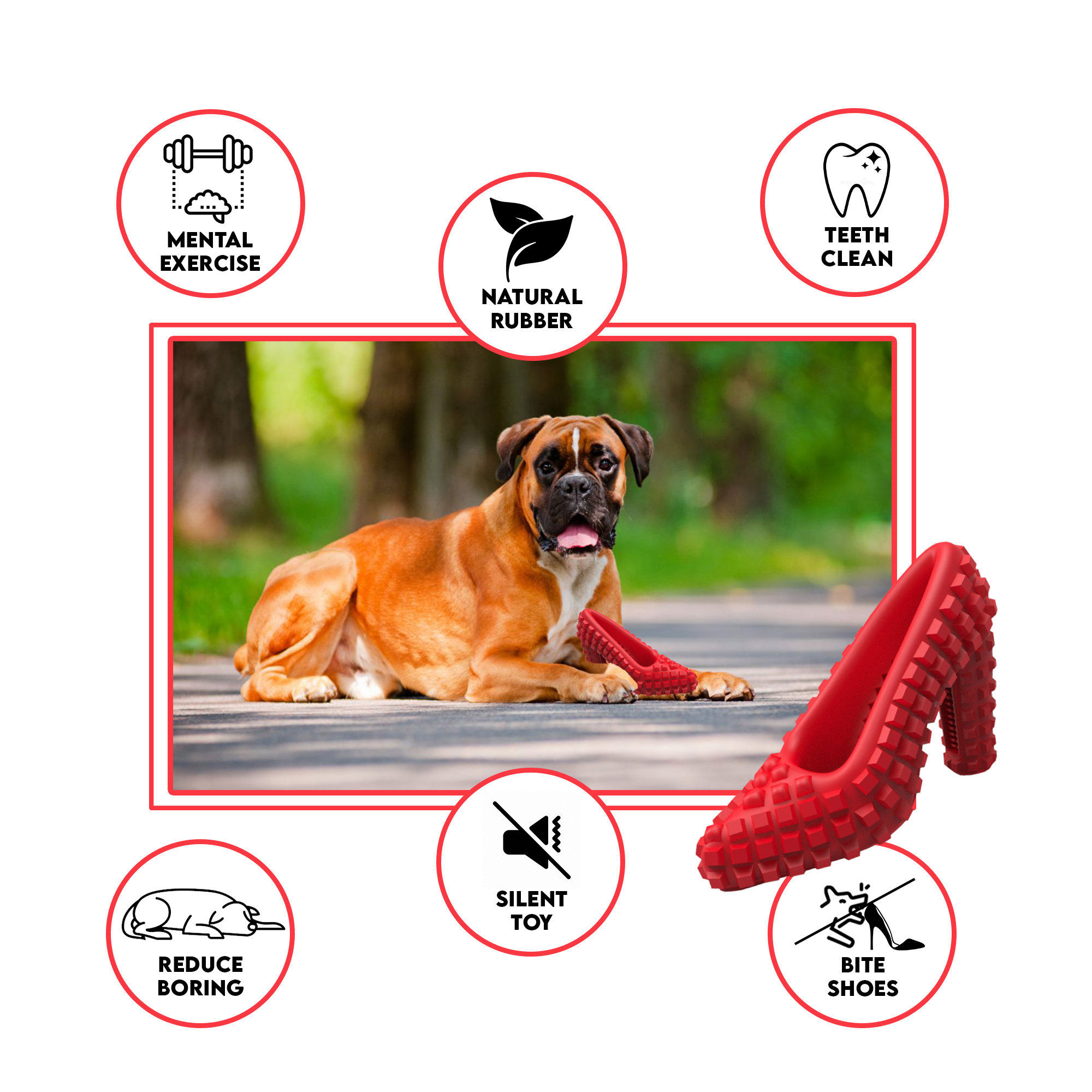 SAVE THE VOICE I-IV セット aggressive dogs Dog Chew Toys for Aggressive Chewers - Treat Dispensing Chew Shoe