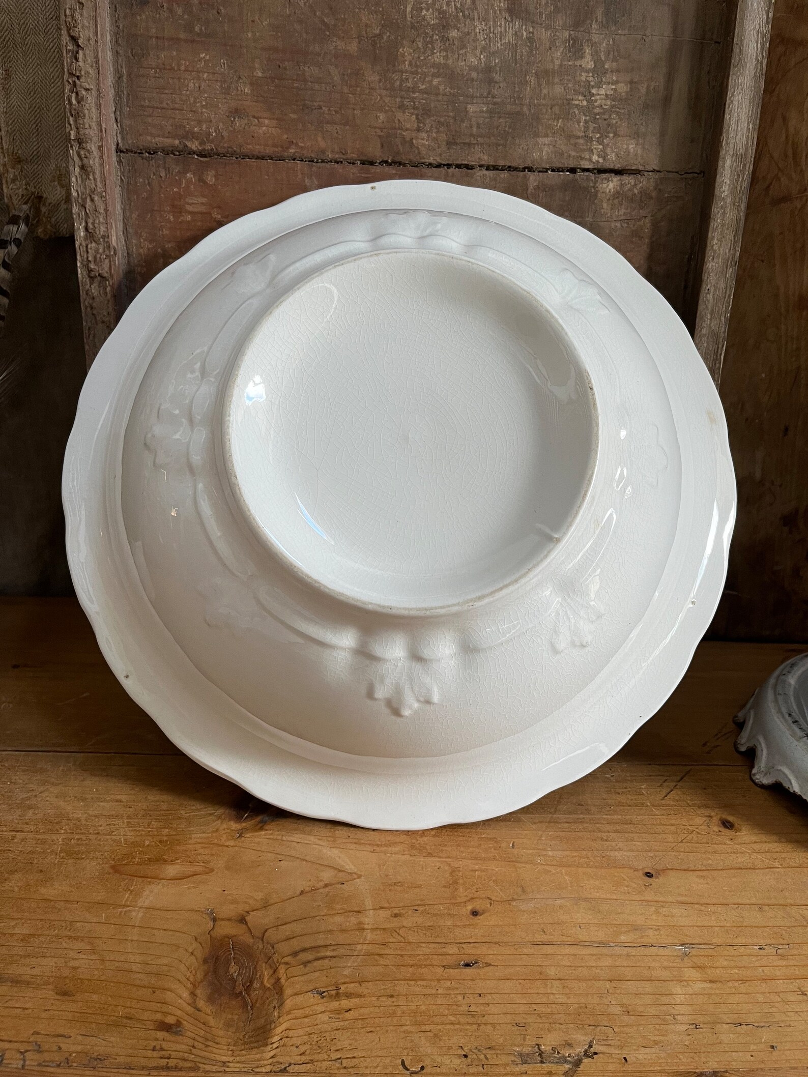 Large Ironstone Bowl - Etsy