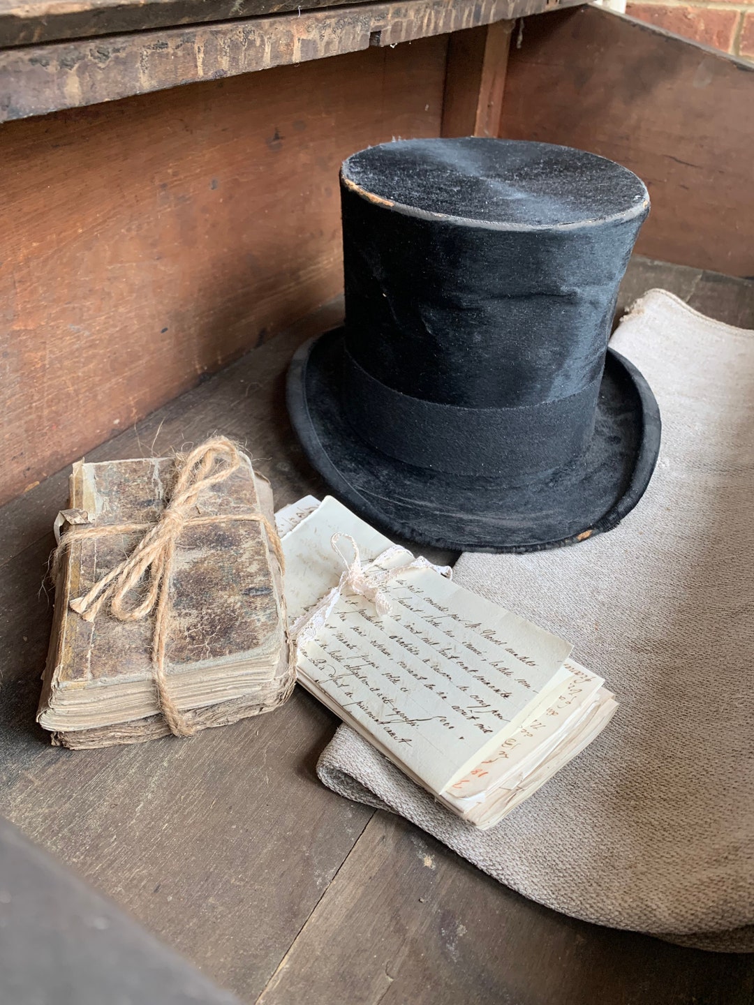 Antique Beaver Skin Top Hat Etsy