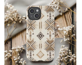 Neutralne etui na telefon w stylu azteckim, wzór południowo-zachodni