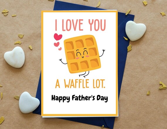 Funny Happy Fathers Day Blank Printable Card | Etsy