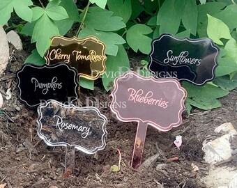 Garden Stakes, Garden Markers, Outdoor Plant Markers for Garden, Herb, Vegetable, Flower Markers, Plant Labels, Gift for Mom