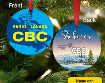 Personalized CBC (1958-1966) Ornament | Licensed CBC Merchandise | Made in Canada | Christmas
