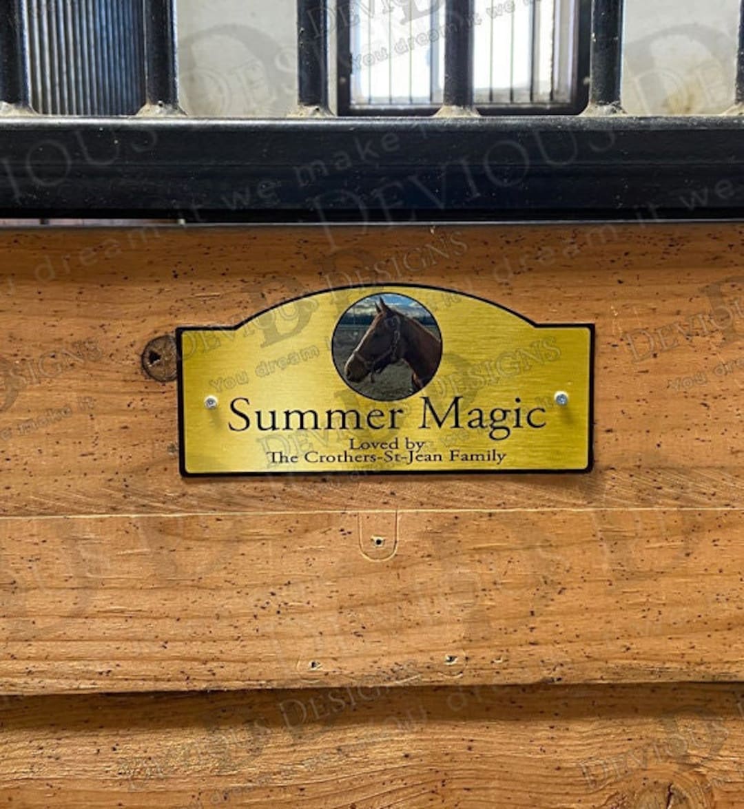 Barn Stall Signs Horse Stall Name Plate Barn Plaque Custom Name Sign for Horse Stall Etsy