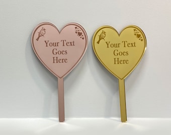 Personalized and Custom Name and Text Cemetery Memorial Stake / Garden Decoration / Grave Decoration