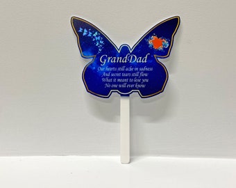 Celestial Cemetery Memorial Butterfly Stake | Grave Decoration | Garden Stake Decoration