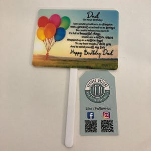Birthday Cemetery Memorial Stake | Grave Decoration | Garden Stake Decoration