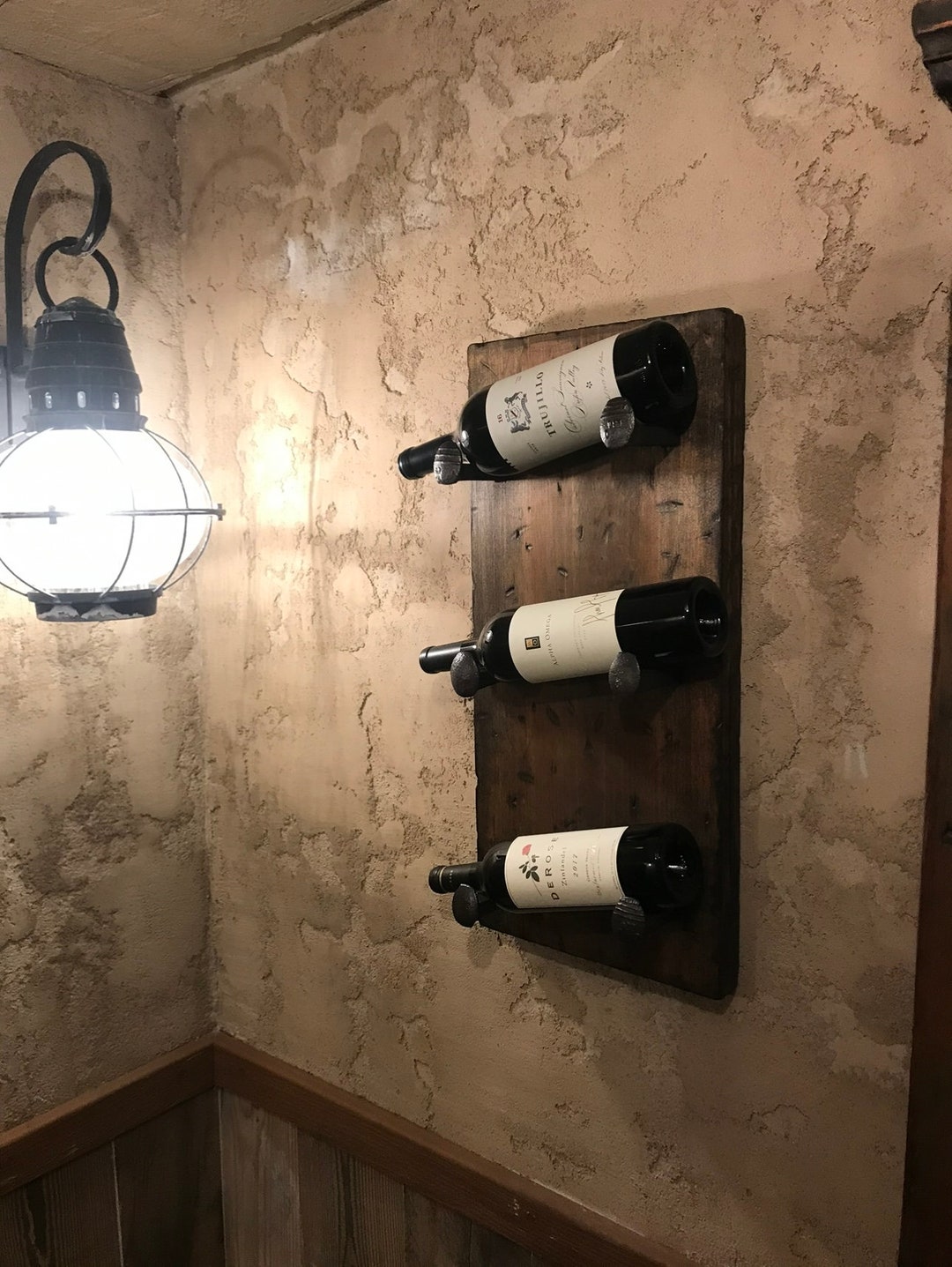 Rustic Railroad Spike Wine Rack - Etsy