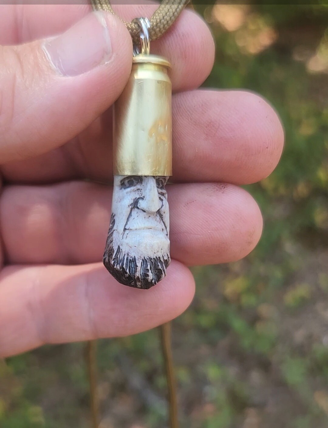 Hunting Buddy Bullet Pendantupcycled Bullet Casingcarved Etsy