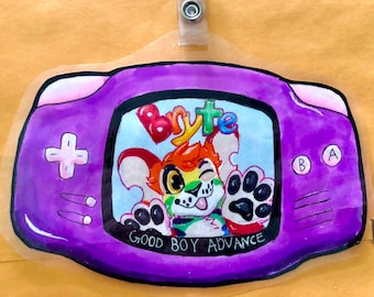 Custom Furry Gameboy Badge