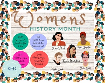 Women’s History Month Bulletin Board for March