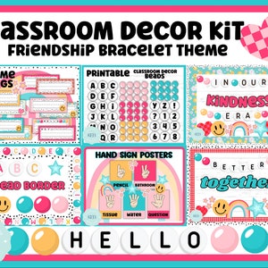 Freundschaft Armband Klassenzimmer Decor Kit Bundle