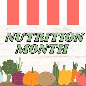 Nutrition Month March Bulletin Board Kit