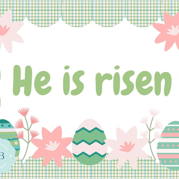 He is Risen Bulletin Board Etsy