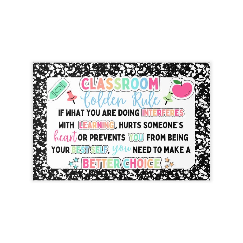 Inspirational Classroom Wall Decal | Classroom Rules Decor ...