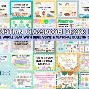 Whole Year Christian Classroom Decor Bundle