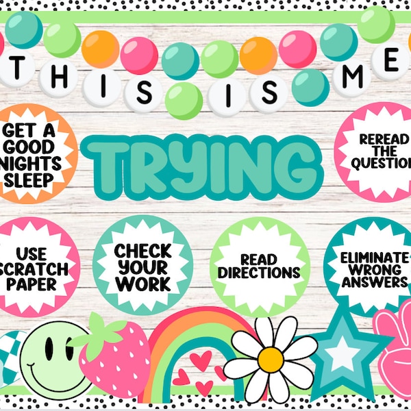 Test Prep Tips Classroom Bulletin Board Kit