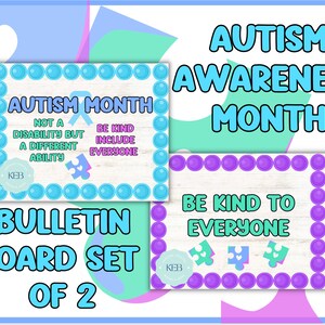 Autism Awareness Bulletin Board Set of 2 - Etsy