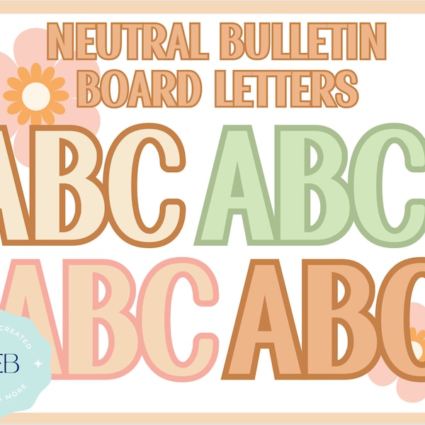 4 sets of Neutral Bulletin Board Letters