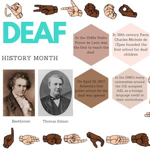 Deaf History Month Bulletin Board Kit