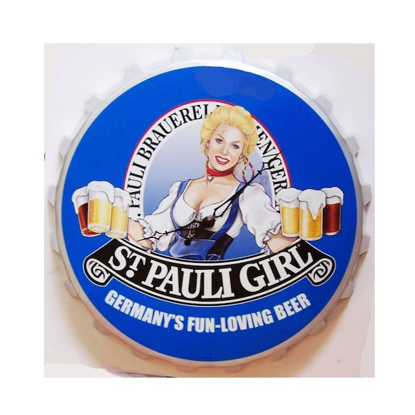 18" St. Pauli Girl Clock