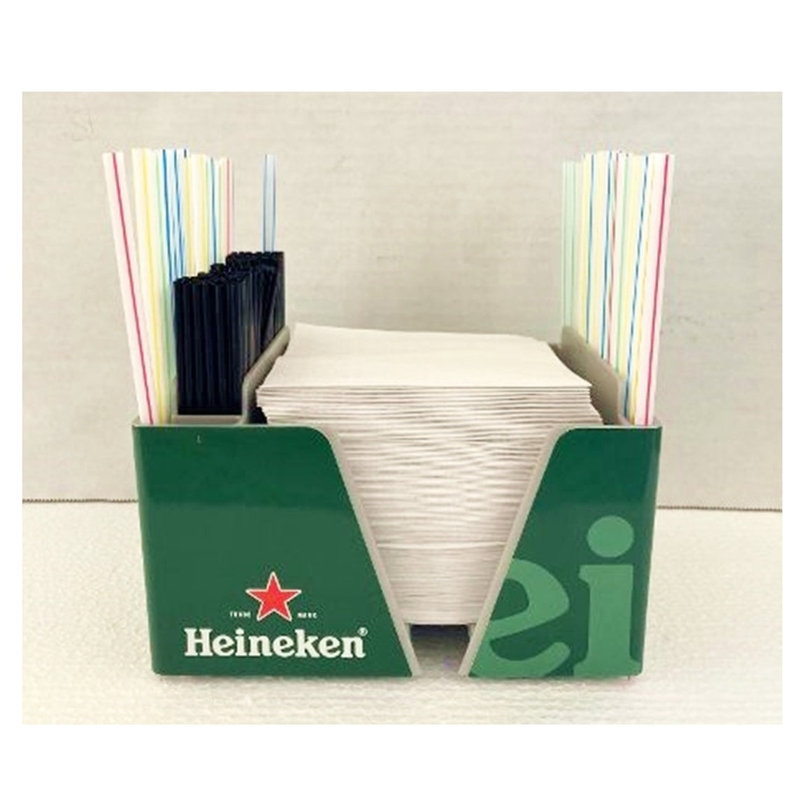 NEW Heineken Bar Napkin & Straw Holder Etsy