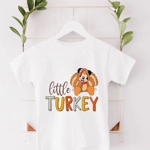 Mickey Little Truthahn Shirt, Kinder Thanksgiving Shirt für Jungen, Kleinkind Thanksgiving Shirt, süßer Thanksgiving Body