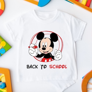 Mickey Back to School Shirt, Disney Back To School Shirt, Disney Teacher Back To School Tshirt, School Toddler, Kindergarten Tee