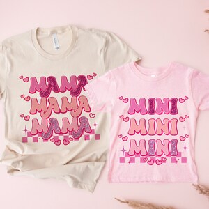 Pinky Mama Mimi Shirt,  mommy and me shirt, matching mommy and mini shirt, mommy and me outfits, mom and daughter shirts