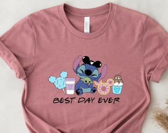Best Day Ever Stitch Snacks Shirt, Disneyworld Family Shirt , Disneyland Shirts, Kids Disneyworld Shirts, Stitch Disney Ears