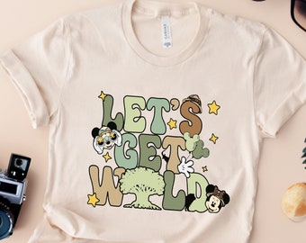 Disney Let's Get Wild Shirt, Disney Family Shirts Disney Safari Shirt, Disney Animal Kingdom Shirt, Mickey And Friends Animal Kingdom Shirt