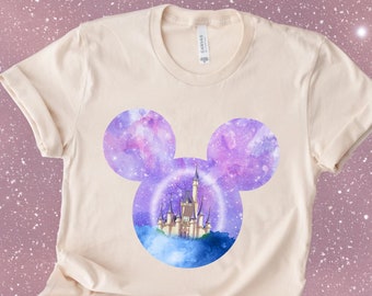 Disney Watercolor Castle Shirt, Disney Family Vacation Shirt, Disney Mickey Minnie Tee, Disneyland Shirt, Magic Kingdom Shirt, Disney Castle